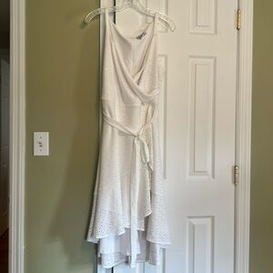 Elegant White Eyelet Dress